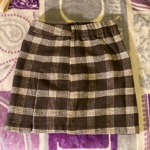 Very modern plaid skirt- It’s not stretch material so definitely true to size